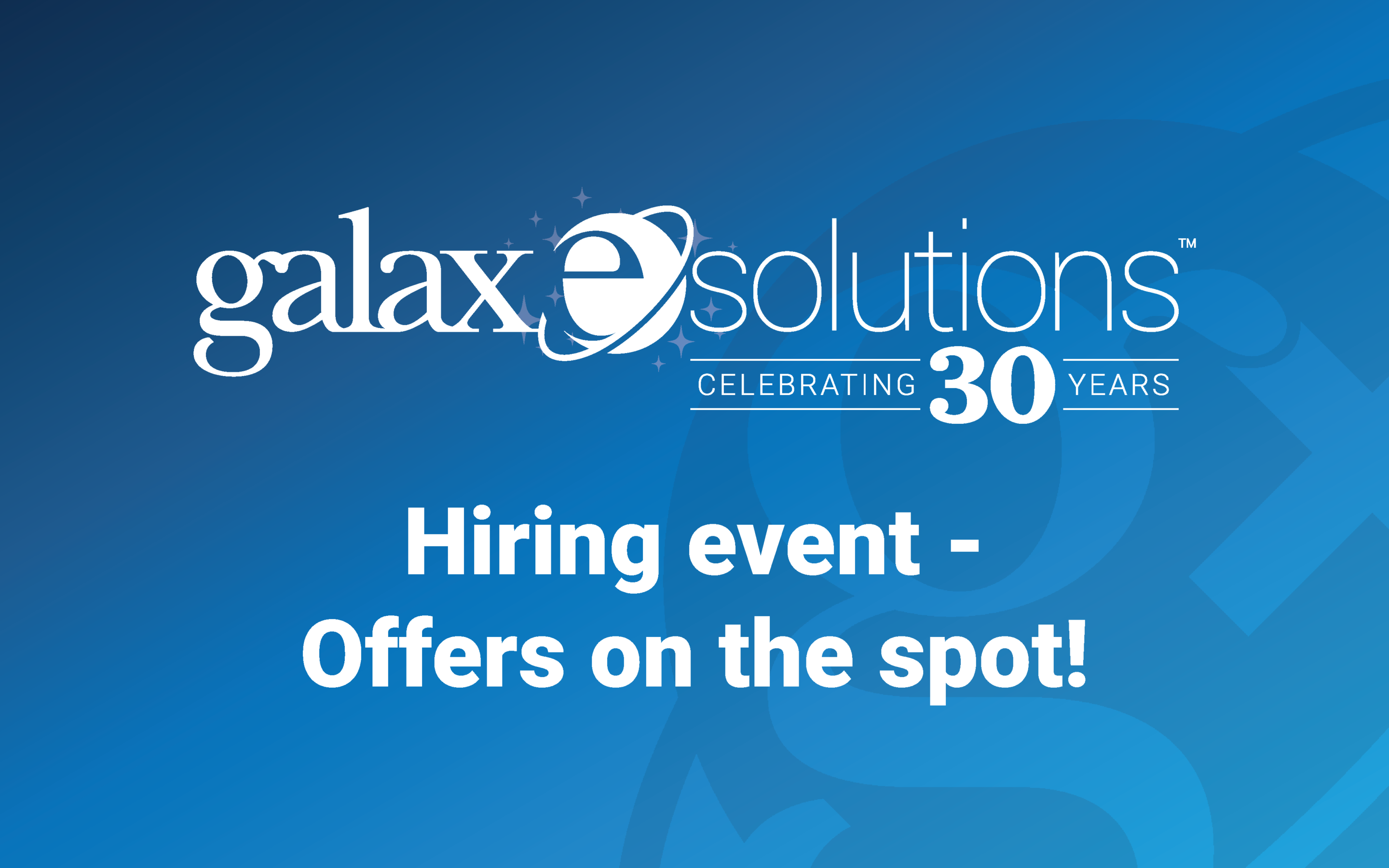 GalaxE.Solutions Announces Hartford Hiring Event on March 4th